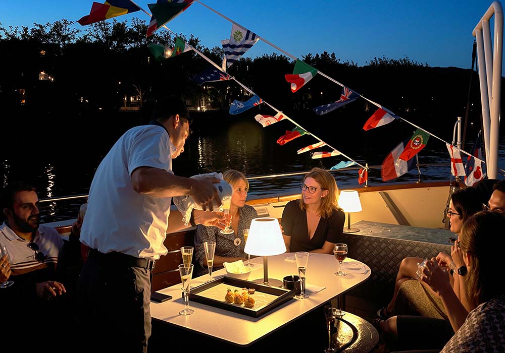 Soirée sur un vaporetto privatisable sur la Marne